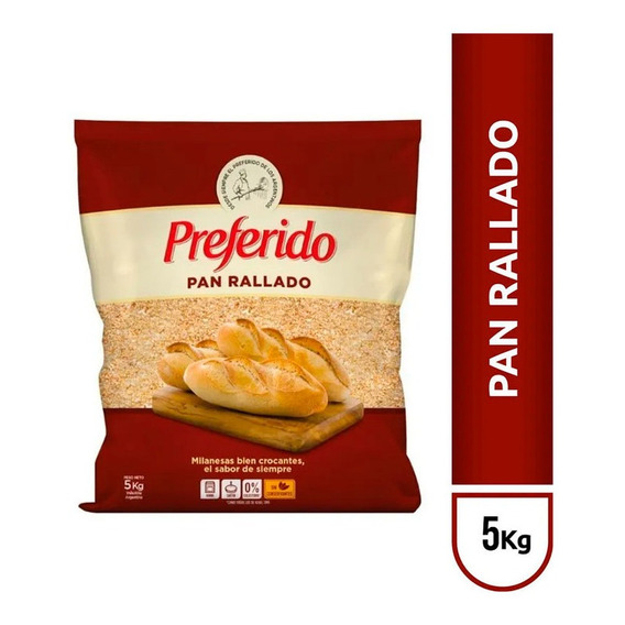 Preferido Pan Rallado Con Harina X 5 Kg