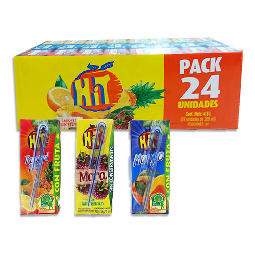 Jugo Hit Frutas Surtido 24 Und En Caja - Ml