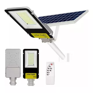 Foco Led 300w Con Brazo Amurable + Panel Solar Incorporado