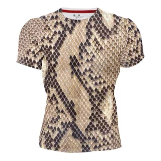 Playera Sublimada Full Print Piel Serpiente 236