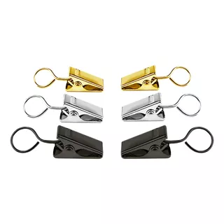 Gancho Clip Cocodrilo P/cortina, Tensor. Oferta 40u - 4108