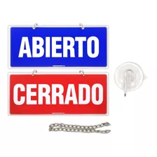 Letrero de señalización ABIERTO/CERRADO , 28 x 12 cm, Señalamientos De  Seguridad, 18239