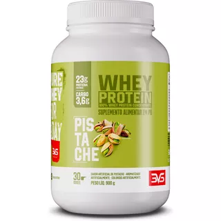 100% Whey Protein Concentrado 900g Sabor: Pistache - Proteína 100% Pura - 3vs Nutrition