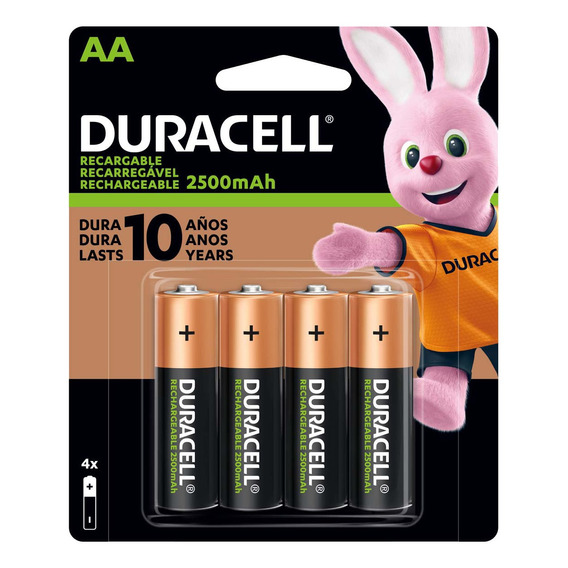 Pack 12 Pilas Recargables Duracell Tamaño Aa