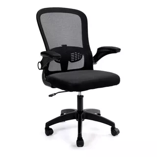 Cadeira De Escritorio Ergonomica Preta Com Estofado De Mesh Cor Preto Material Do Estofamento Espuma