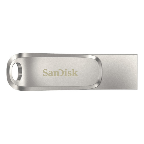 Memoria USB SanDisk Ultra Dual Drive Luxe 256GB 3.1 Gen 1 plateado