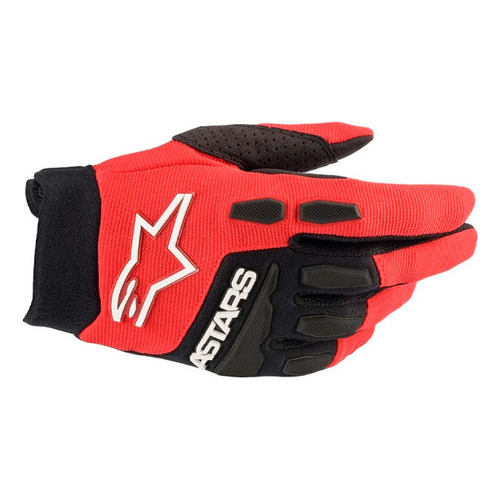 Guantes de motocross Alpinestars Full Bore, negros y rojos, color negro/rojo, talla XL/GG
