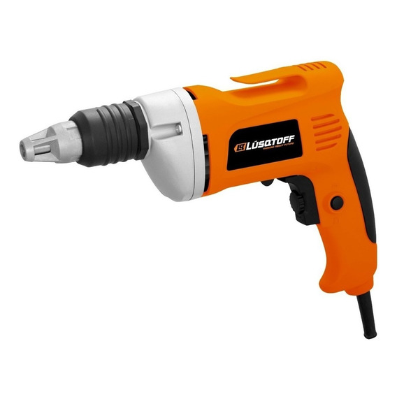 Atornillador Lusqtoff 710w Durlock Drywall Yeso Aluminio Top Color Naranja oscuro Frecuencia 50 Hz