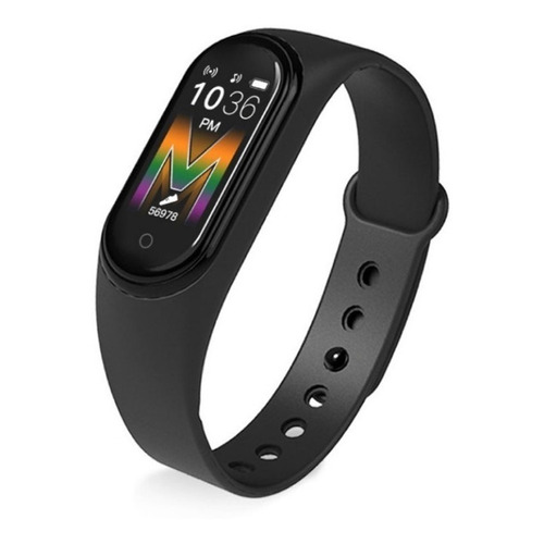Smartband M5 Reloj Inteligente Fit Band Oxigeno Running Color de la caja Negro Color de la malla Negro