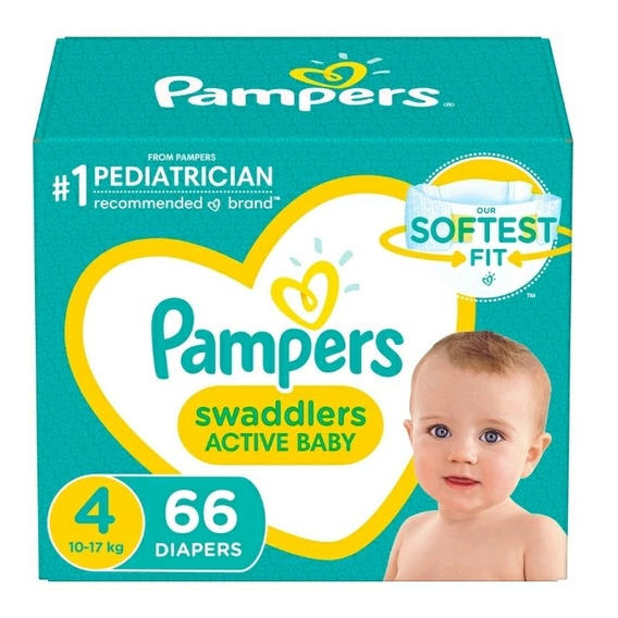 Pañal Pampers Swaddlers T 4 X 66 U - Unidad a $2170
