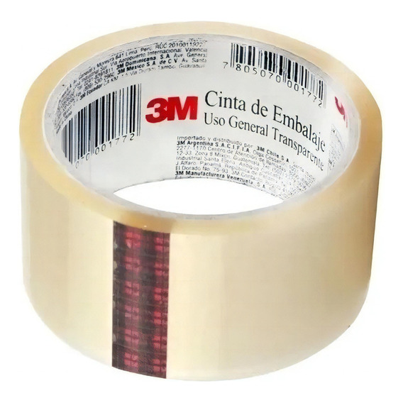 Pack 6 Cintas De Embalaje Transparente Marca 3m