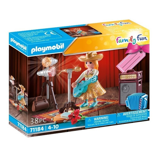 Juego Playmobil Family Fun 71184 Cantante De Música Country 38 Piezas 3+