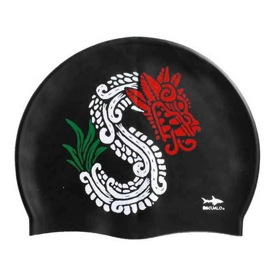 Gorra Natacion Adulto Modelo Quetzal 2 - Escualo Color Negro Talla Unitalla Diseño De La Tela Silicon