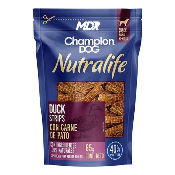 Champion Dog Snack Nutralife Duck Strips 65gr | Mdr