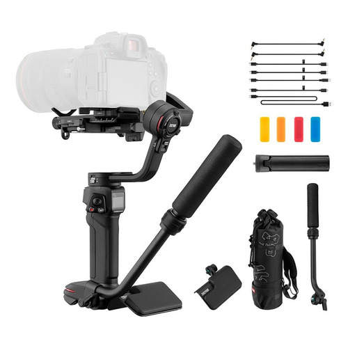 Estabilizador Gimbal Zhiyun Weebill 3 Combo Cámara Reflex!!! Color Negro