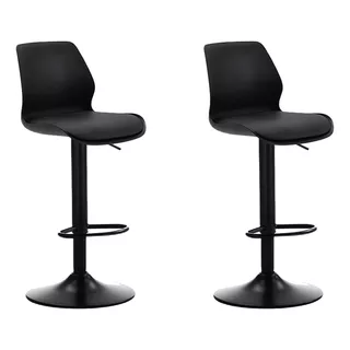 Set X2 Silla Bar Con Altura Ajustable Diseño Ergonómico