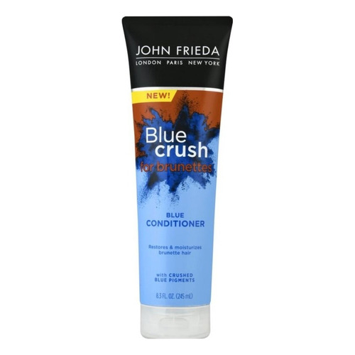 John Frieda Blue Crush Para Castañas Acondicionador Azul 245