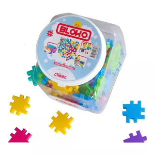 Juego Didáctico Bloko 80 Ficha Encastrables Colores + Envase