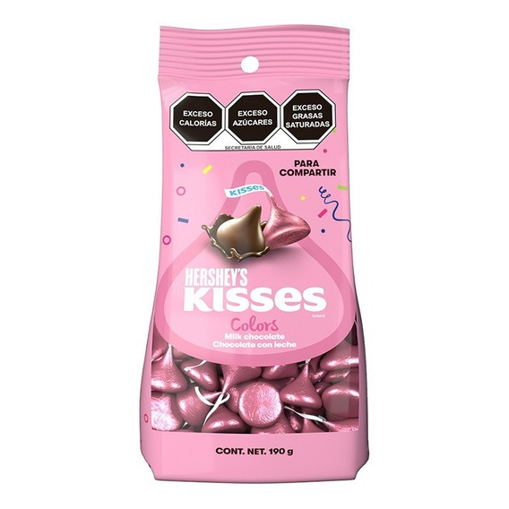 Chocolate Hershey´s Kisses Fiesta Rosa Leche 190g