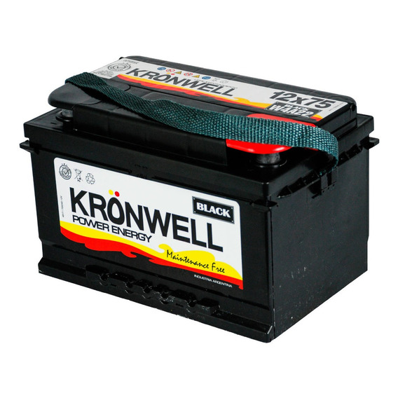 Bateria Kronwell 12x75b Vw Gol I Ii Ii Diesel