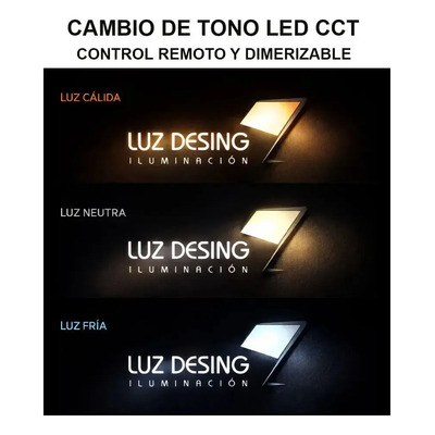 Plafon Led Nordic R Negro Madera Moderno Cct Lda81032-nm Sf Negro/madera