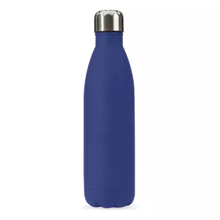 Kit 3 Garrafas Inox 750ml Academia Caminhada Squeeze Gelada Cor Azul