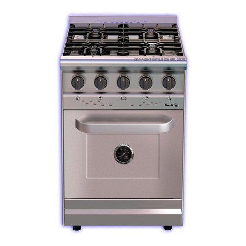 Cocina A Gas Morelli Chef 550 Con Puerta Ciega Color Acero inoxidable