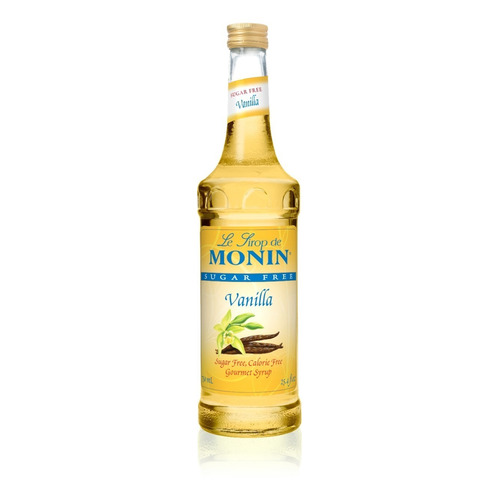 Syrup Monin Café Cocktail Sabor Vainilla Sin Azúcar 750 Ml