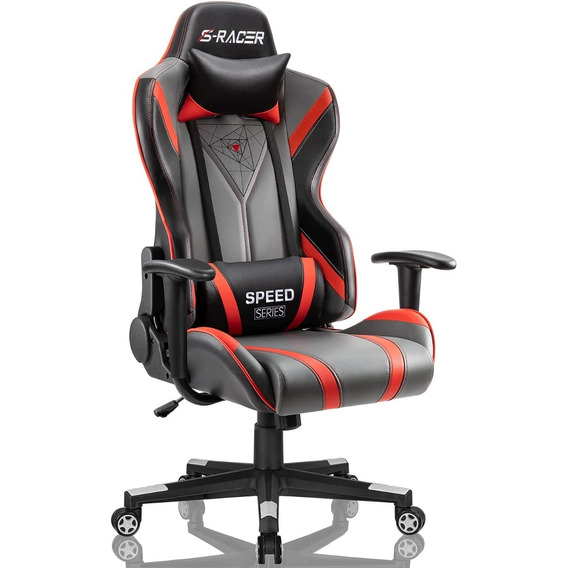 Silla Gamer Gtracing Speed Series Negro, Gris Y Rojo