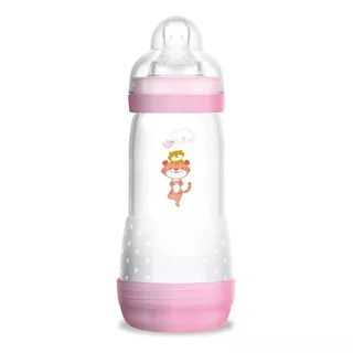 Mamadeira Easy Start Gato Rosa 320 Ml (4+ Meses) - Mam