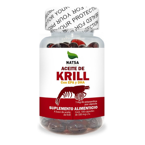 Aceite De Krill, 100 Softgels, Calidad Premium Sabor N/A