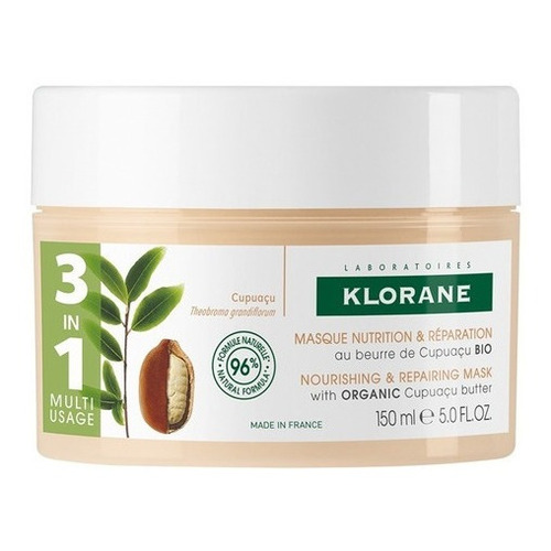 Klorane Mascarilla Cupuacu 3 En 1 Nutricion Reparacion  