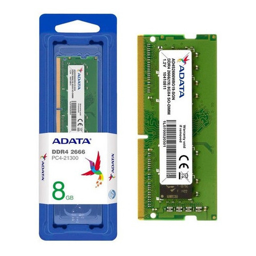 Memoria Ram Notebook Adata 8gb Ddr4 2666mhz Sodimm