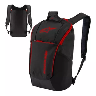 Mochila Alpinestars Defcon V2 Backpack Preta Vermelha Cor Preto/vermelho Desenho Do Tecido Liso