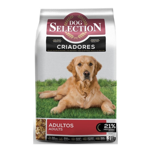 Alimento Dog Selection Criadores Criadores Razas Pequeñas para perro adulto de raza mediana y grande sabor carne y pollo en bolsa de 21 kg