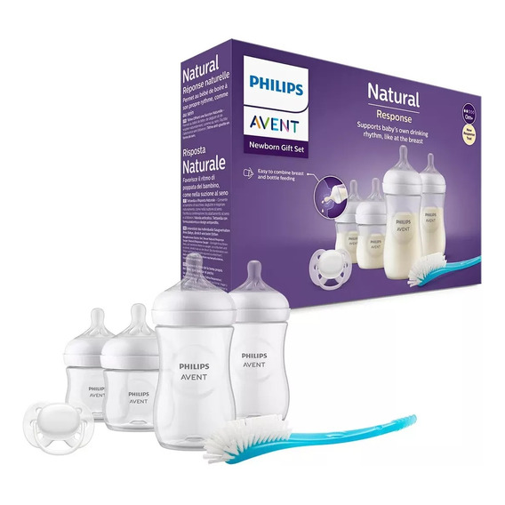 Set Biberones Recien Nacido Avent Natural Response 