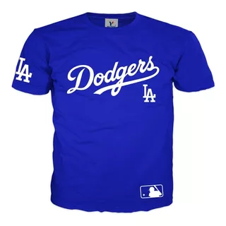 Playera Dodgers Los Angeles De Algodon Con Envio