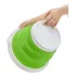Balde Plegable De Silicona Portatil Con Manija Calidad 5 Lts Verde Lima