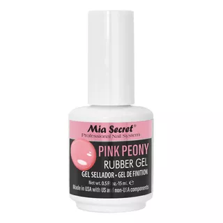 Uv Led Rubber Pink Peony 1/2 Oz