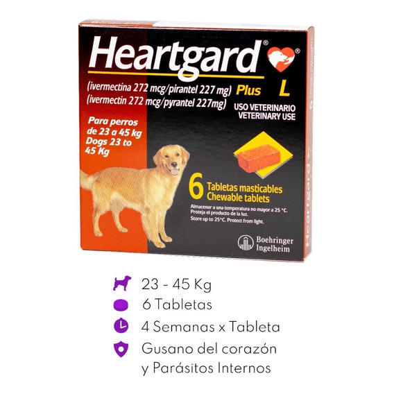 Heartgard Plus L 23-45 Kg