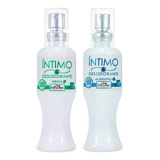 Antitranspirante Hot Flowers Desodorante Íntimo Menta E Algodão Unissex 35ml Menta-algodão Pacote De 2 U