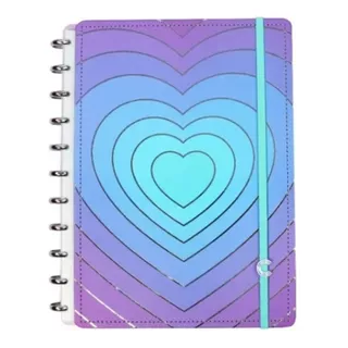 Caderno Inteligente Grande Lovely Silver Love