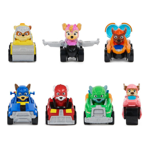 Spin Master 6067861 paw patrol la película set de 7 figuras pup squad racers