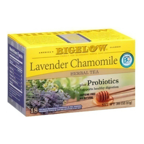 Té Bigelow Lavender Chamomile Manzanilla Lavanda 18 Tea Bags