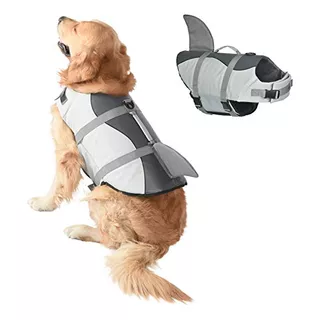 Doglay Dog Shark Life Jacket, Ripstop Dog Life Chaleco Para