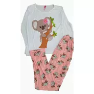 Pijama De Mujer De Koala, Pantalon Y Blusa 