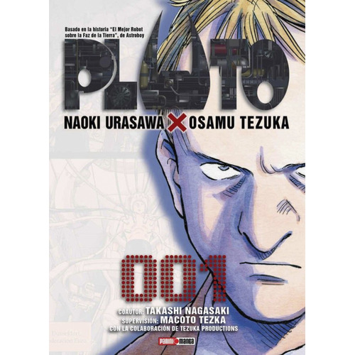 Pluto, De Naoki Urasawa y Osamu Tezuka. Serie Pluto, Vol. 1. Editorial Panini, Tapa Blanda, Edición 1 En Español, 2022