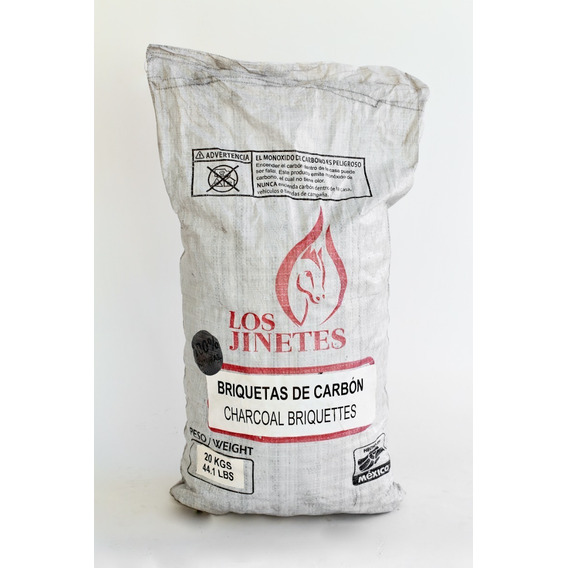 Briquetas De Carbon Vegetal Tipo Almohadilla 20kg 