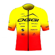 Camisa Camiseta Ciclismo Bike Oggi Proteam Ama/verm Mod Novo