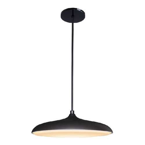 Luminario Colgante Campana Metal Negro Acrílico Led60 Maxxi